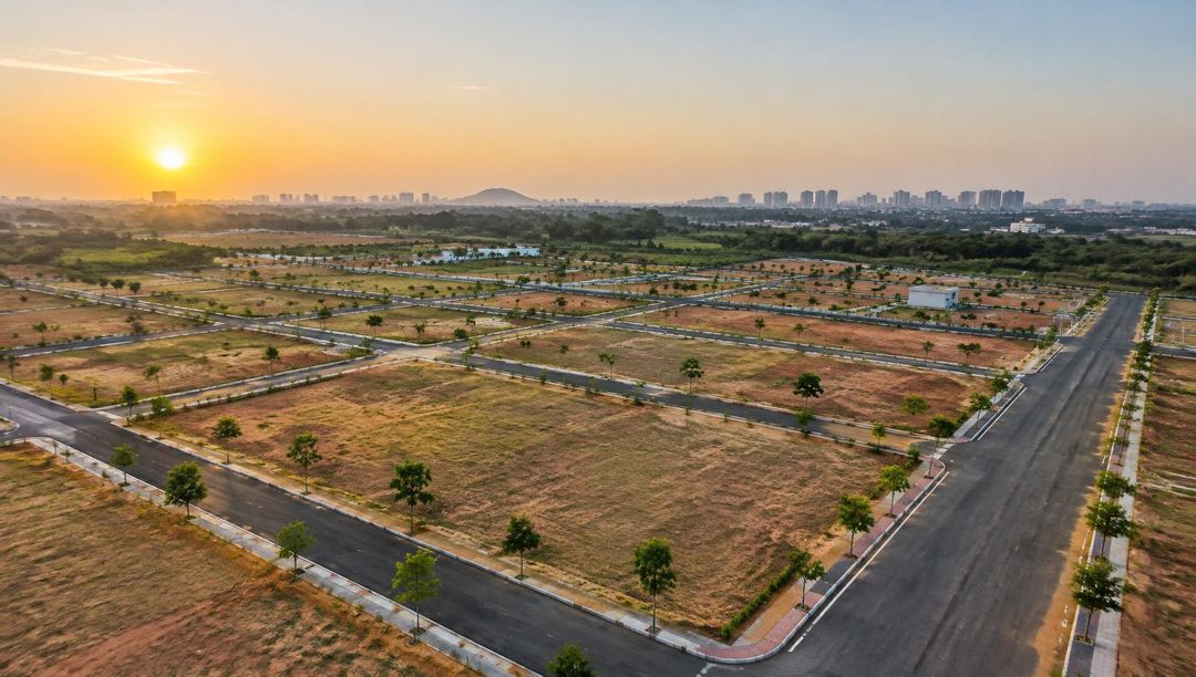 Developed open plot layout near Hyderabad